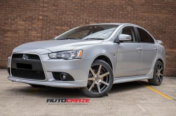 MITSUBISHI LANCER VERONA MATTE BLACK TINTED FACE